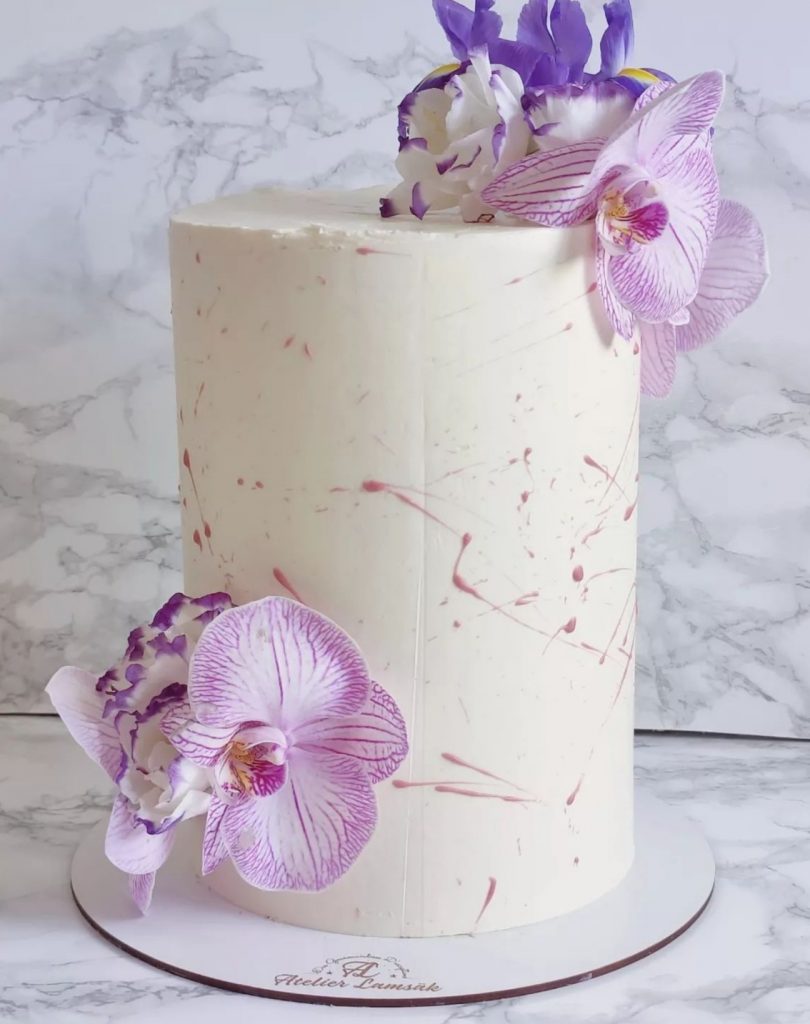 Layer cake fleurs naturelles