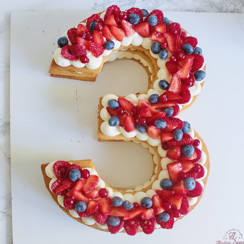 Number cake anniversaire