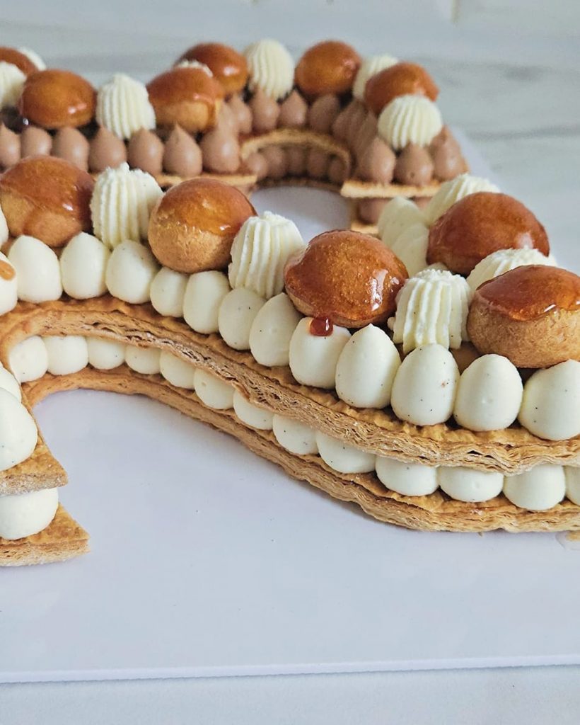 Number cake Anniversaire Saint-Honoré